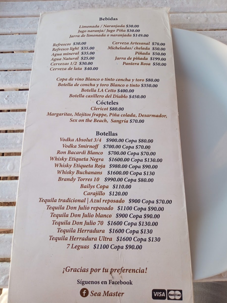 Sea master barra de navidad Menu - Image 2